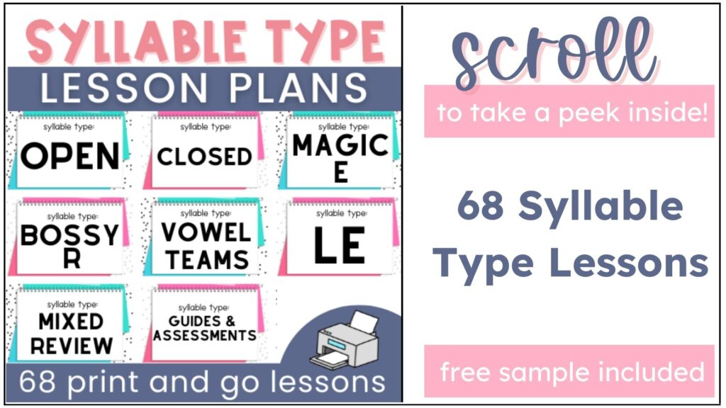 Do your students struggle with understanding and decoding multisyllabic words? Teach them about the six syllable types and discover the effective strategies to break down complex words into smaller, manageable parts and empower your students with the skills they need to conquer multisyllabic words in this comprehensive lesson breakdown.